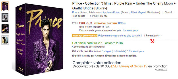La Prince Movie collection se retrasa en Francia + datos sobre el Audio