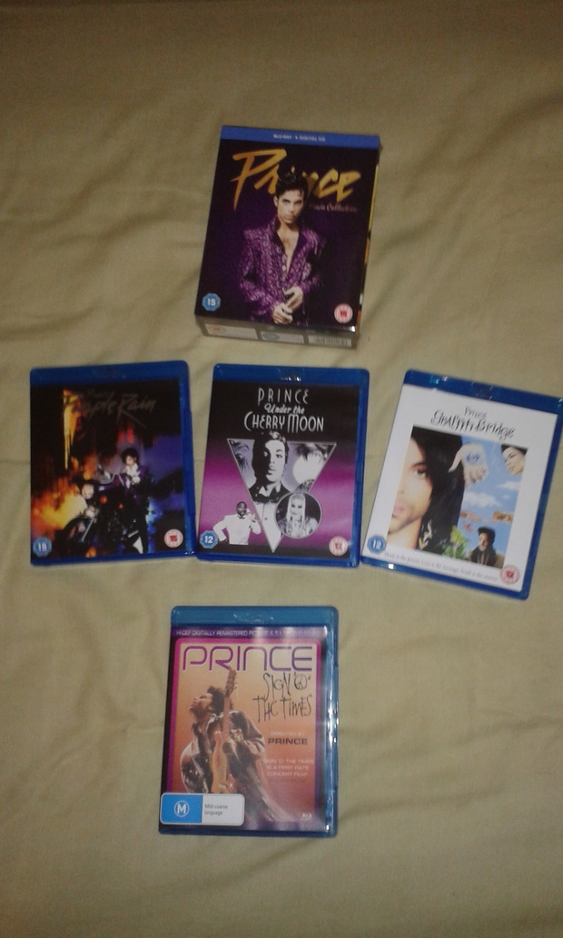 Las 4 pelis de Prince a mi colección