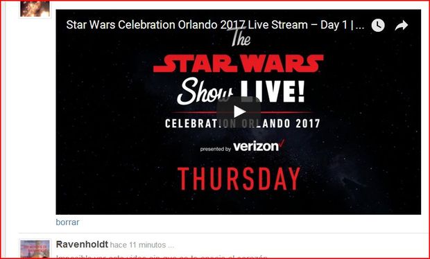 DIRECTO Dia 1 STAR WARS CELEBRATION ORLANDO 2017