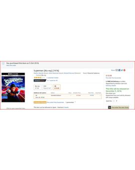 SUPERMAN UHD Pre-reserva abierta en UK