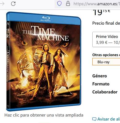 ¿Alguien la tiene? time machine 2002 USA
