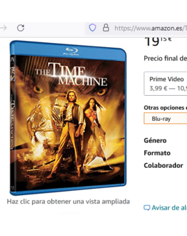 ¿Alguien la tiene? time machine 2002 USA