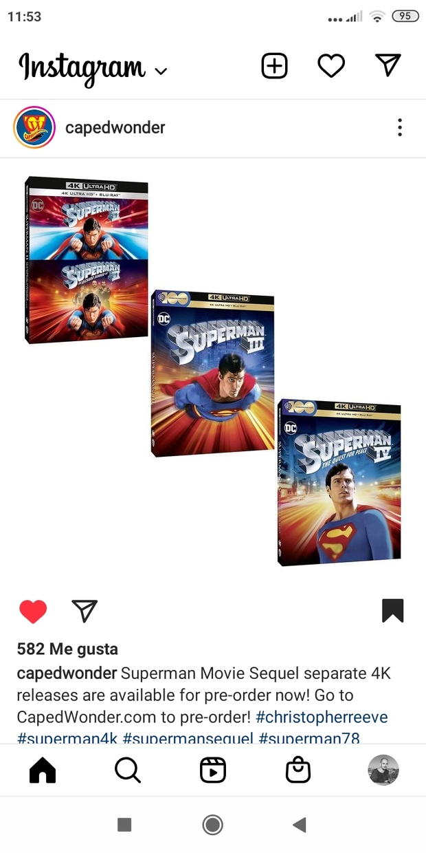 Ediciones individuales amaray 4k secuelas Superman 