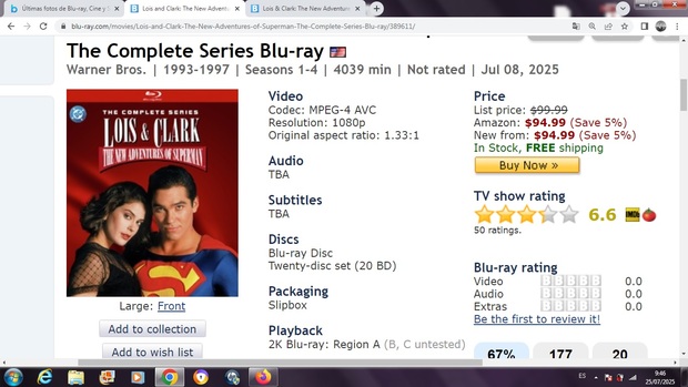 Restauracion en BD: LOIS & CLARK las nuevas aventuras de superman