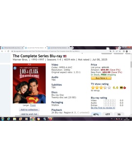 Restauracion en BD: LOIS & CLARK las nuevas aventuras de superman