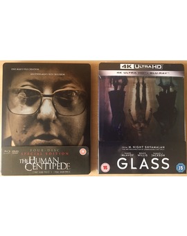 Dos joyitas en Steelbook- Glass y The Human Centipede