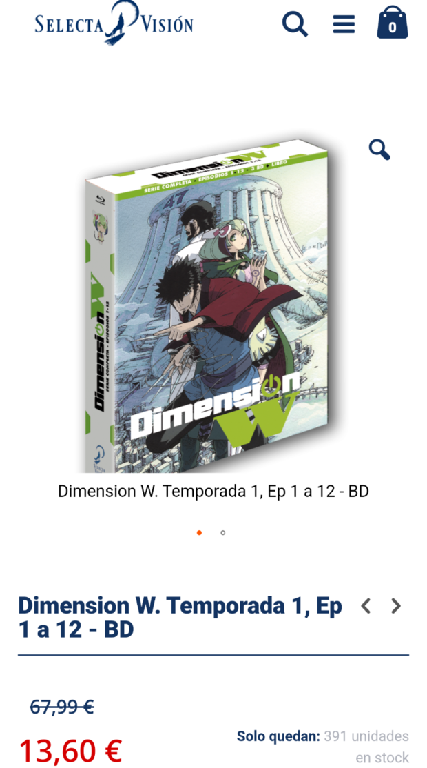 Dimension W, en oferta en Selecta Vision