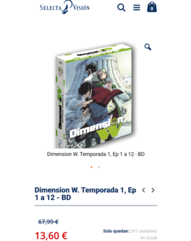 Dimension W, en oferta en Selecta Vision