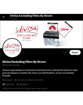 Divisa Excluding Films By Resen