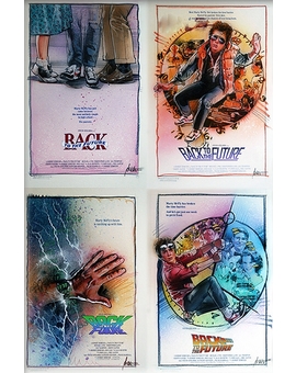 Algunos carteles alternativos de Drew para "Regreso al Futuro"