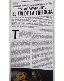 Esto pensaban en 1983 de las posibles precuelas y secuelas...