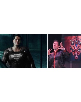 Supermán de negro y Darth Maul lo tiene negro...