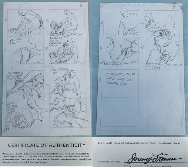 Mi última caza: Storyboard original de "CALÍGULA" (1979)