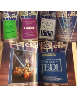 Catálogo de Fox/Incine en España para 1983/84