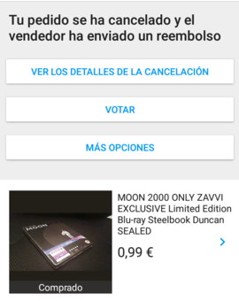 Pedido cancelado