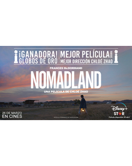 Disney Plus estrenará Nomadland un mes después de su lanzamiento en cines