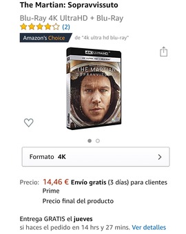 Problema en UHD 4k de Marte