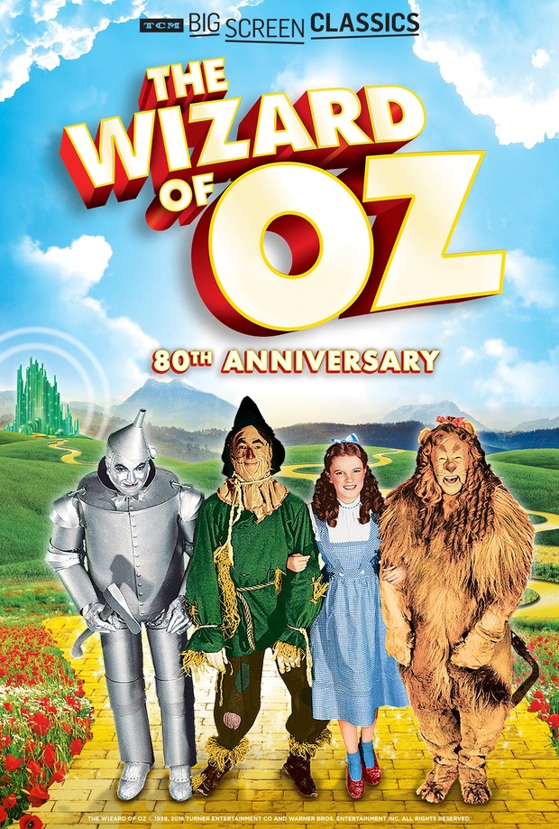 El mago de Oz volverá a los cines de Estados Unidos por su 80° aniversario