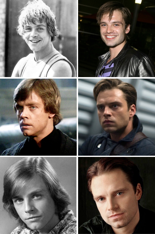Mark Hamill = Sebastian Stan? ¿Creen ustedes que se parecen?
