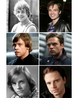 Mark Hamill = Sebastian Stan? ¿Creen ustedes que se parecen?