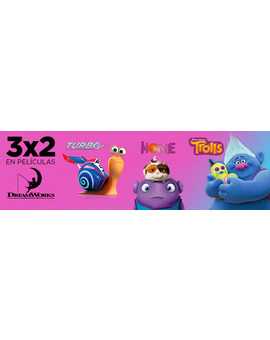 El Corte Inglés. 3x2 en una selección de películas de animación Dreamworks de Sony