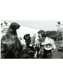 Godzilla en el rodaje de 'Godzilla contra Biollante'