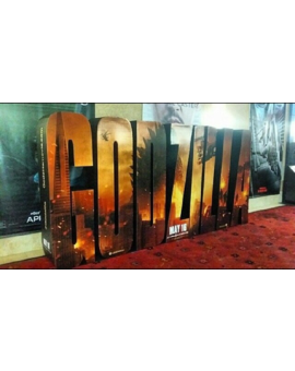 Impresionante letrero de 'Godzilla'