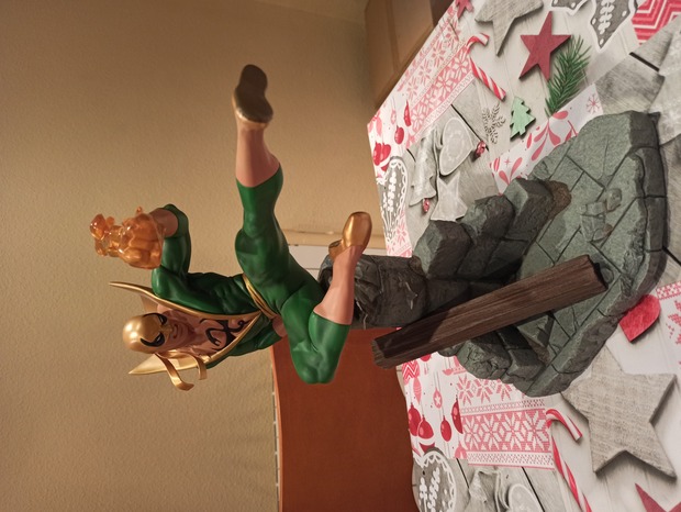 Iron fist statue