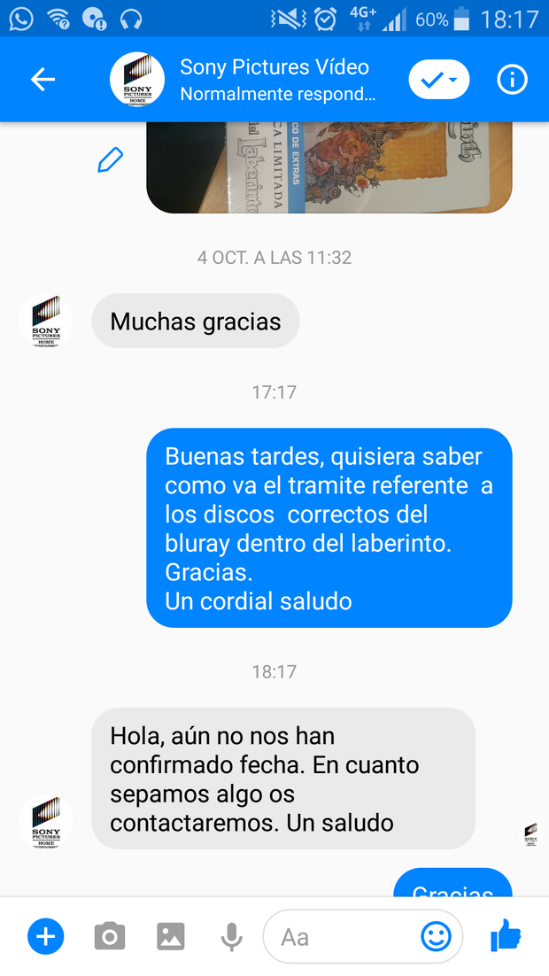 Respuesta Sony al tema bluray  dentro del laberinto