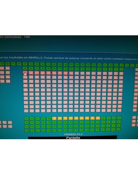 Asi estaba la sala AYER LUNES para reservar para ver El Hobbit 3D HFR