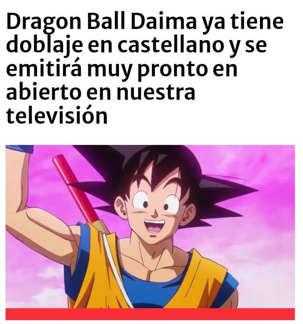 Dragón ball Daima en Clan TV en castellano!!!! :)