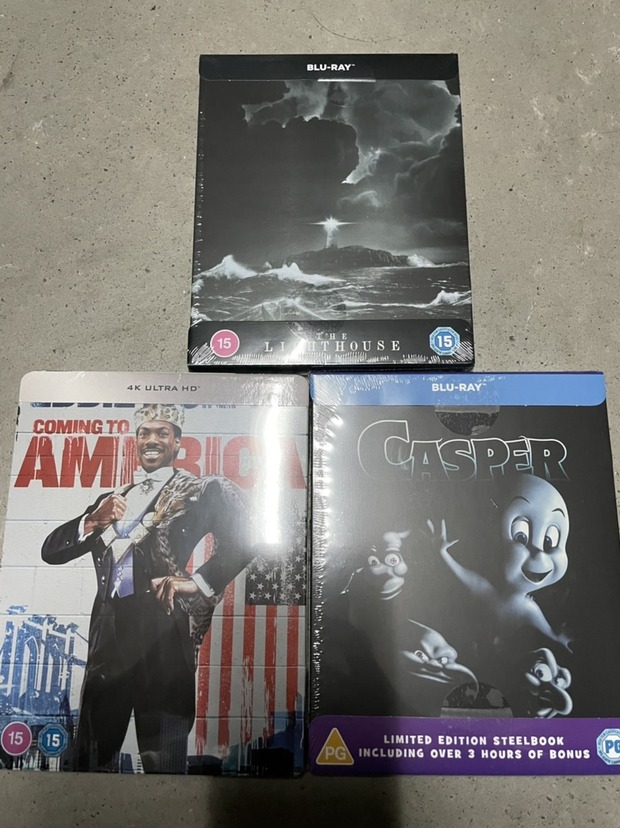 Casper, el faro, el principe de zamunda steelbook zavvi tb recién llegados