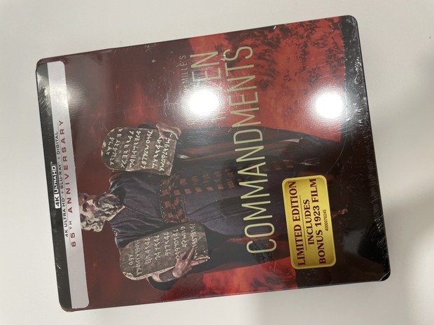 Los 10 mandamientos steelbook 4k americana.