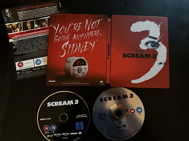 Scream 3 4k steelbook UK