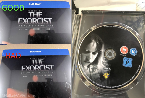 Hay problemas con el steelbook del exorcista amazon.fr