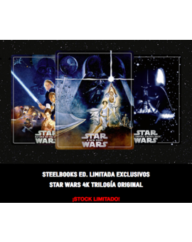 Vuelve a haber stock limitado de los steelbook de SW originales