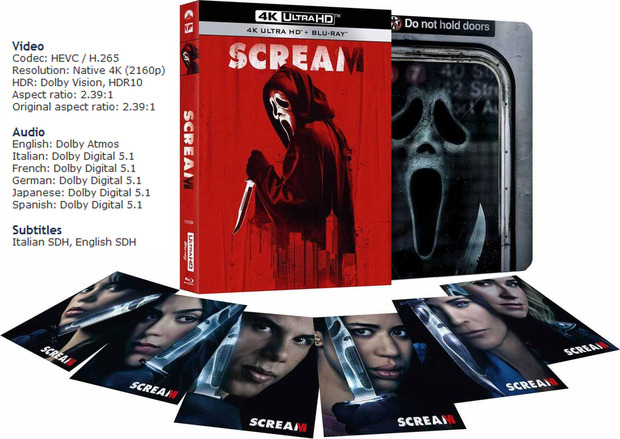 Ed. Italiana coleccionista de Scream VI CON STEELBOOK