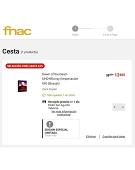 Ediciones IMPORT tiradas de precio en FNAC