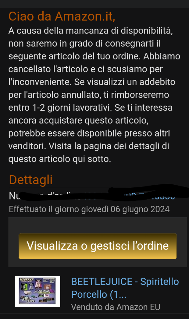 Me acaban de hacer un Arvi en Italia