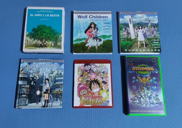 Mi colección de la "filmografía" de Mamoru Hosoda