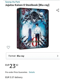 Jujutsu Kaisen 0 en blu-ray en UK
