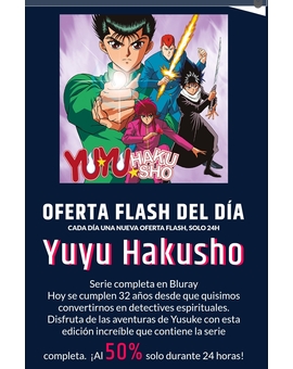 Yu Yu Hakusho al 50% en web de Selecta Visión