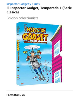 Ediciones que fueron sustituidas antes de salir: Inspector Gadget:Temporada 1- Parte1 (26 episodios)