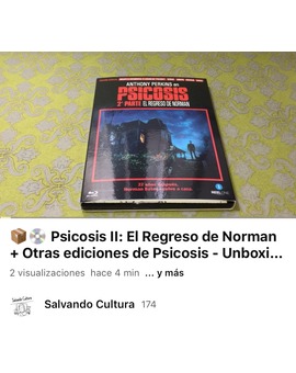 Unboxing Psicosis II: El Regreso de Norman (Psycho II) (1983) + Otras Ediciones de Psicosis
