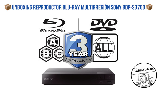 Unboxing Reproductor Blu-ray multirregión Sony BDP-S3700