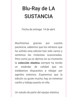 La sustancia ...14 de abril