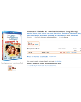 Historias de Filadelfia, blu ray España, pero Rosen:..