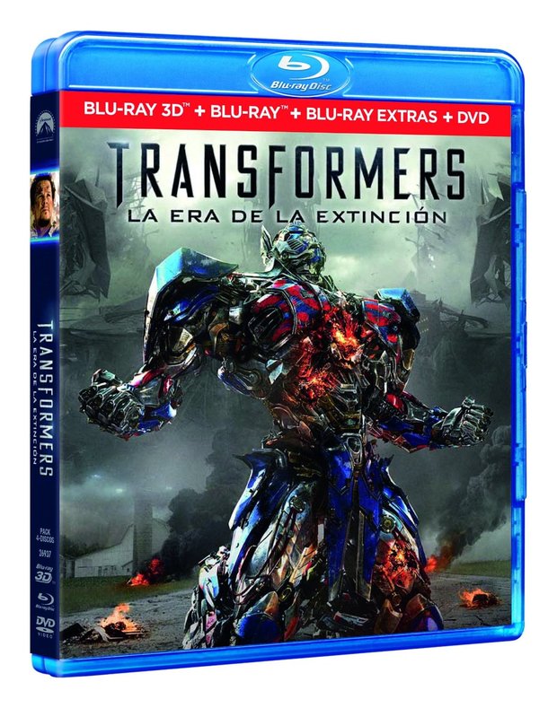 Carátula y Reserva española de Transformers 4