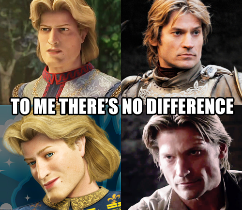 Parecidos Razonables: Principe Encantador & Jaime Lannister