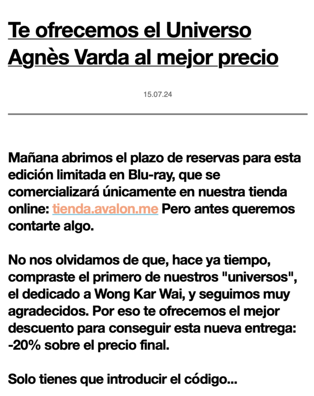 Descuento pack Agnès Varda